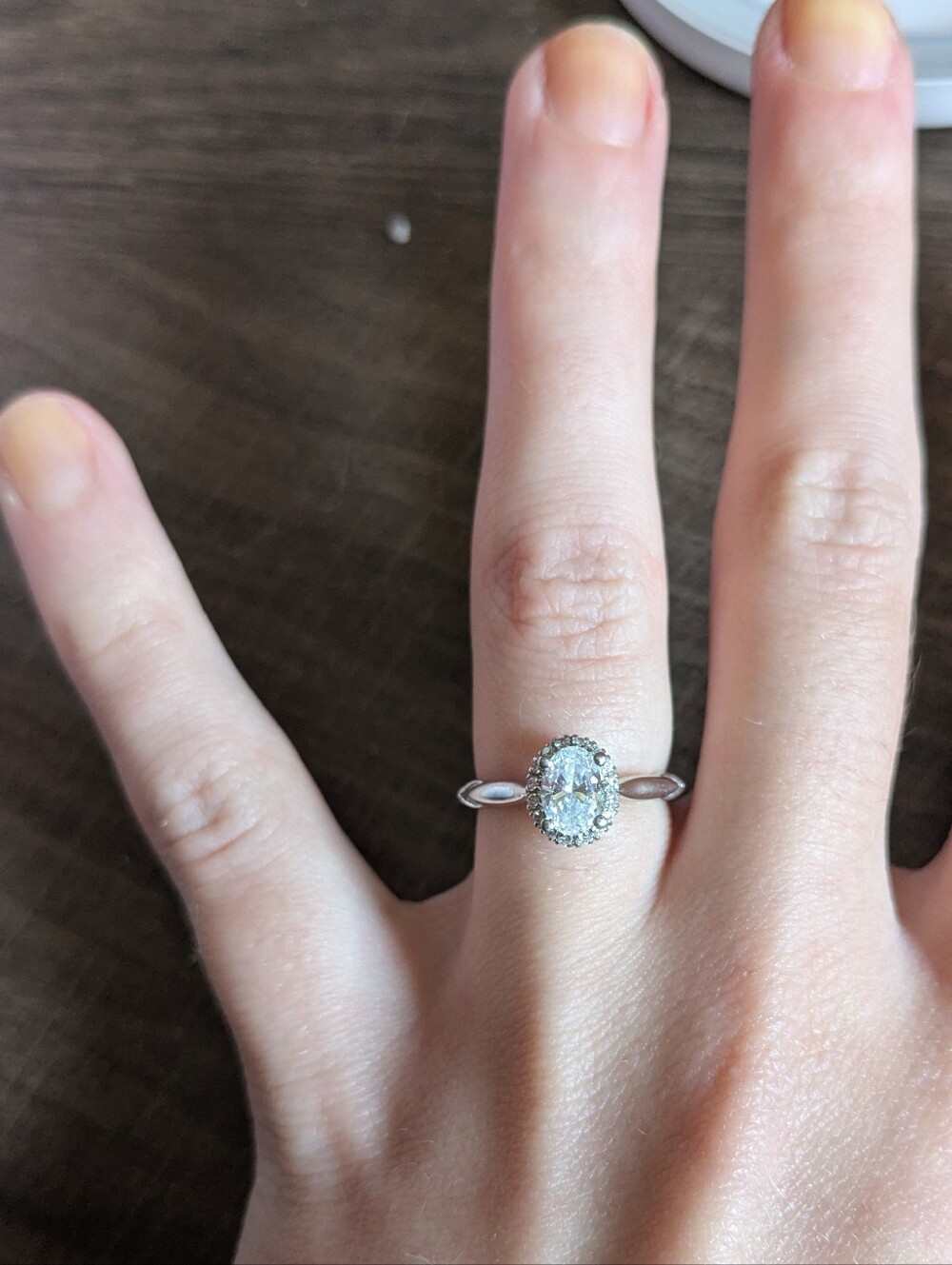 Lab Grown Diamond And Platinum Engagement Ring